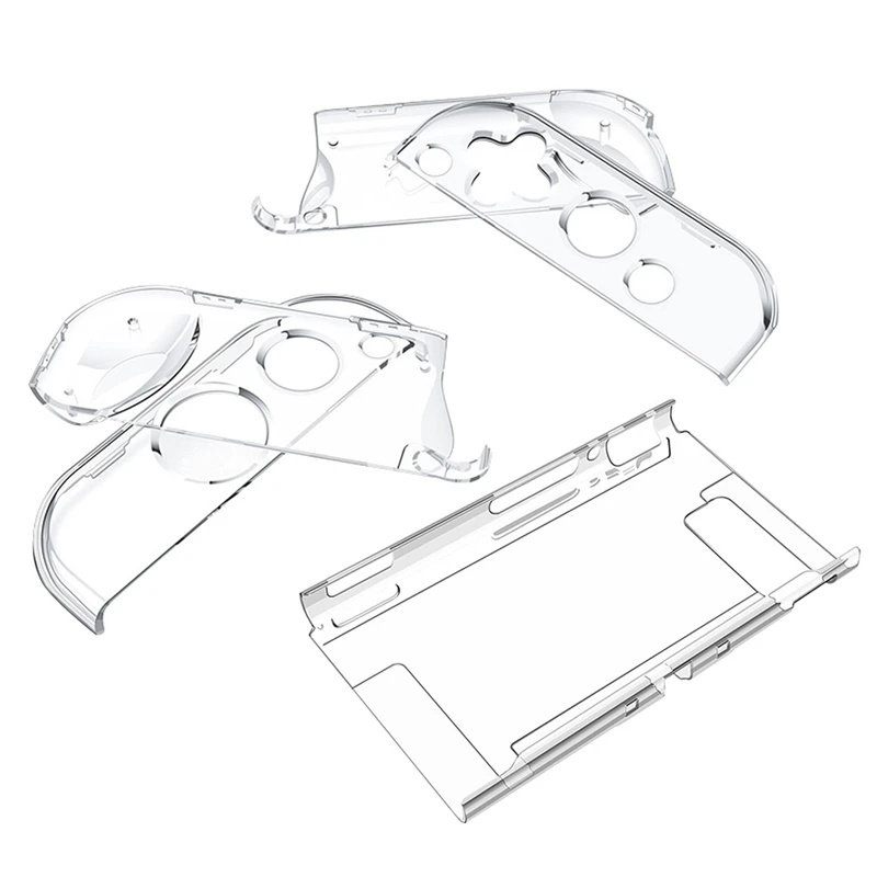 Прозрачный жесткий чехол для ПК защитный контроллера Nintendo Switch Joy Con кристально