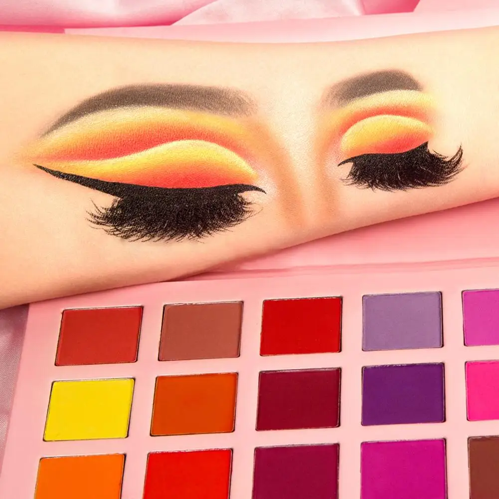 Макияж 18 цветов пигмент матовые тени для век пудра неон лак ногтей стойкая