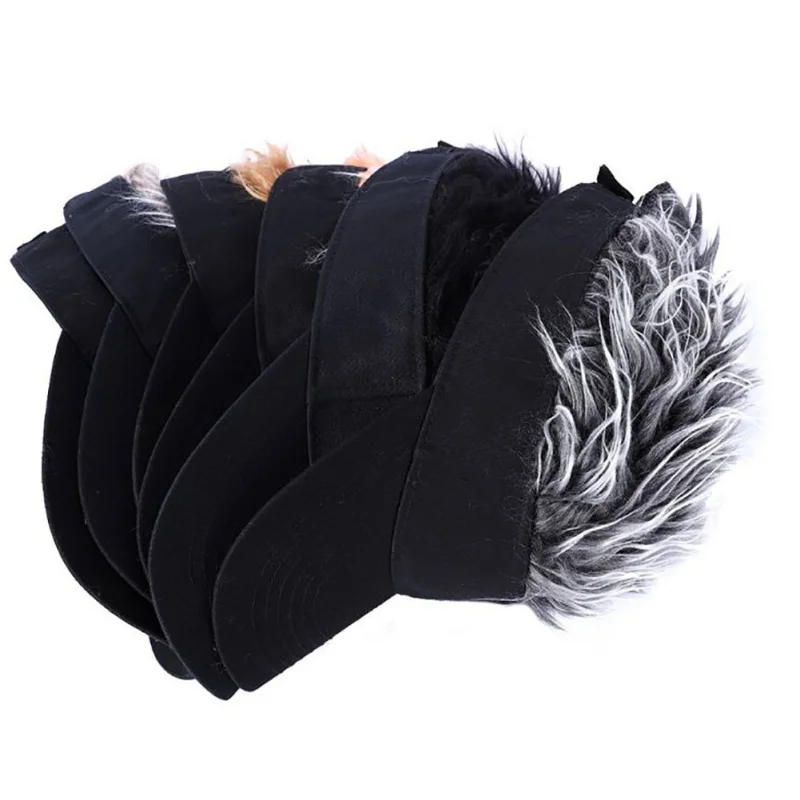 

Men Women Golf Cap Baseball Cap Adjustable Breathable Outdoor Sports Camping Hiking Fake Flair Hair Sun Visor Hat