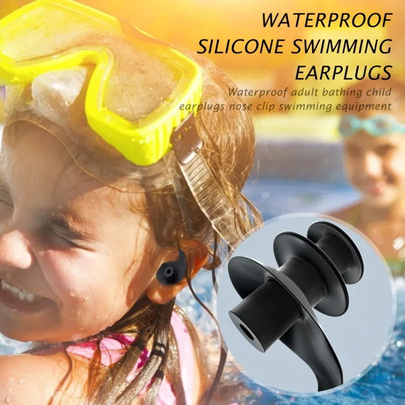 

1 Pair Soft Silicone Ear Plugs Ear Protection Reusable Professional Music Earplugs Noise Reduction For Sleep Pool Accessories