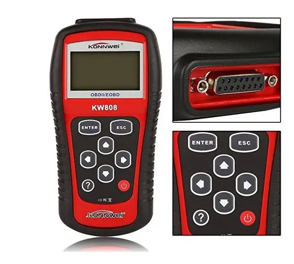 KW808 OBD2/EOBD диагностический сканер быстрый поиск кодов ошибок Просмотр данных о