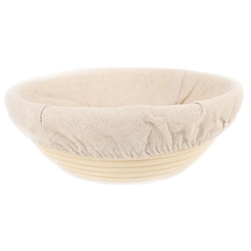 

Japanese-Style Rattan Bread Flour Fermentation Basket Household Baking Tools Round Oval Hand-Woven Basket