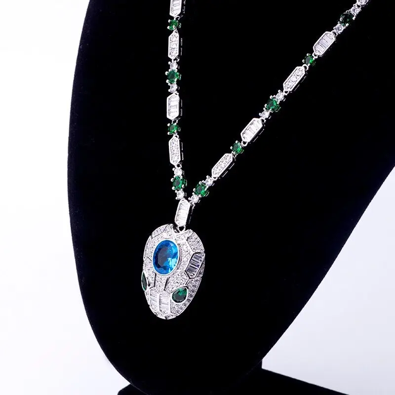 Новая цветная цепочка для ключиц из титанового сплава классическое ожерелье