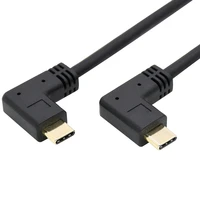 90 degree right angle usb c to usb c cable gold plated connector 10gbps data transfer 100 fast charging