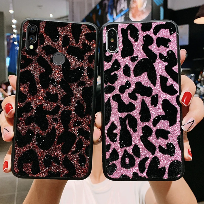 Чехол для Redmi Note 7 блестящая леопардовая задняя крышка Xiaomi Pro чехол 6 7s|Бамперы| |