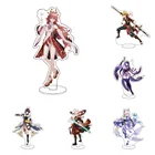 Аниме Фигурка Genshin Impact Thoma Kazuha Raiden Shogun акриловая модель на подставке Plate настольное украшение стоячий знак брелок для фанатов подарки