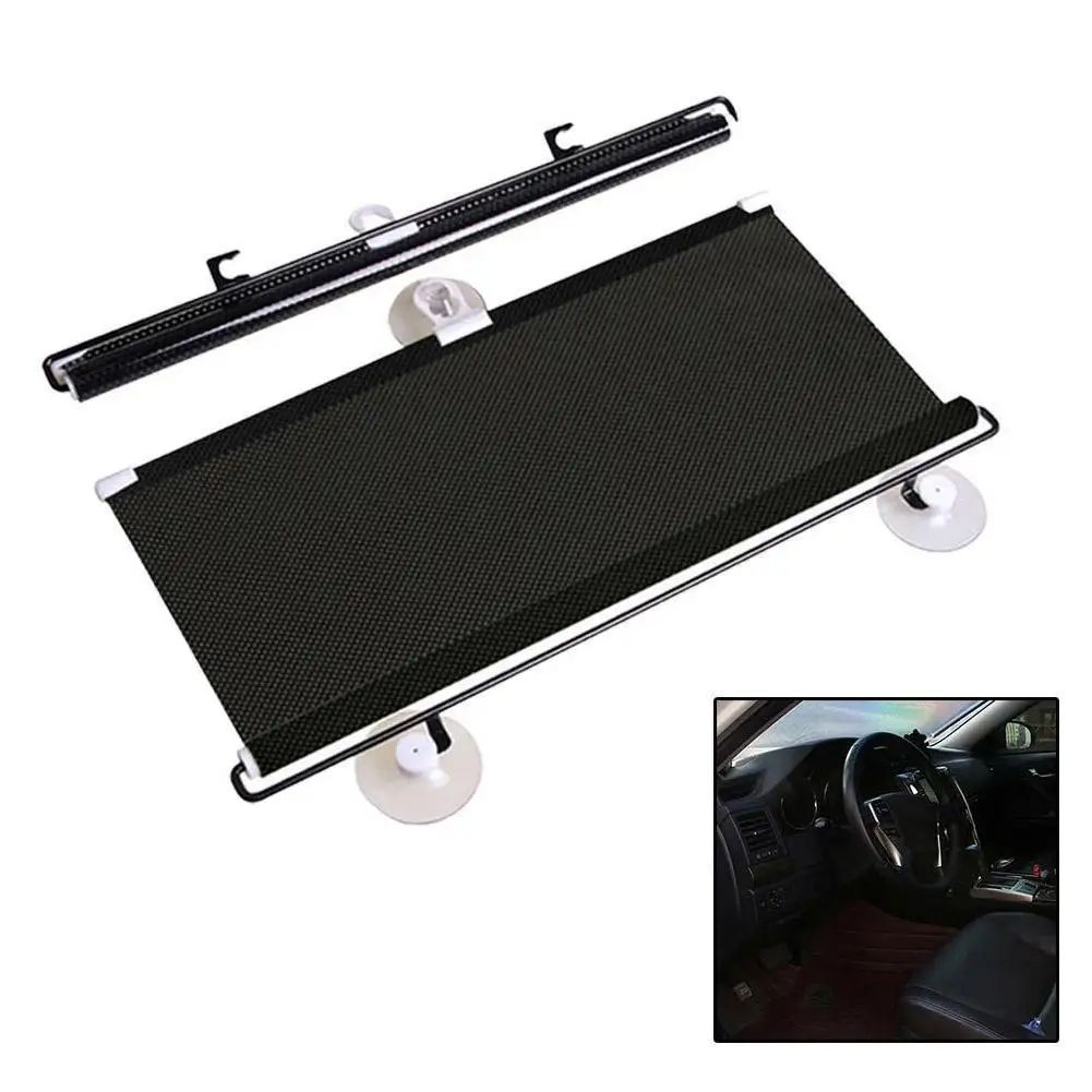 Car Automatic Retractable Sunshade Curtain Rear Side Window Front/Back Windshield Cover Suction Cup Universal Cars Accessories