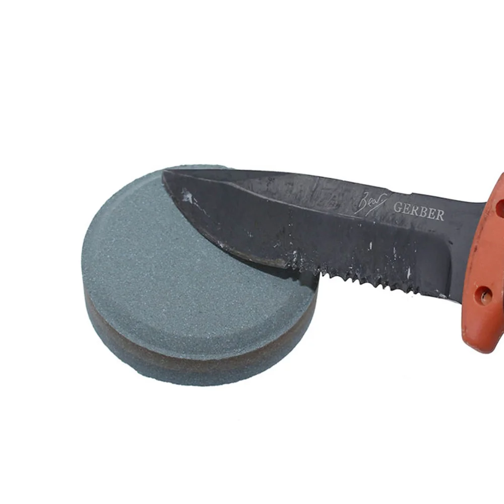 

2pcs Household Round Shape Double Sided Sharpener Kitchen Grindstone Kitchen Gadgets