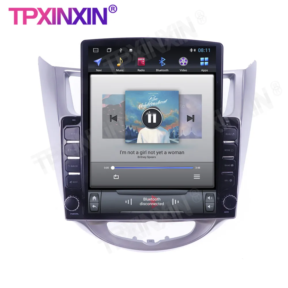 구매 현대 솔라리스 2010-2016 테슬라 화면 128G 안드로이드 10 멀티미디어 플레이어 Headunit 오디오 라디오 네비게이션 무선 Carplay