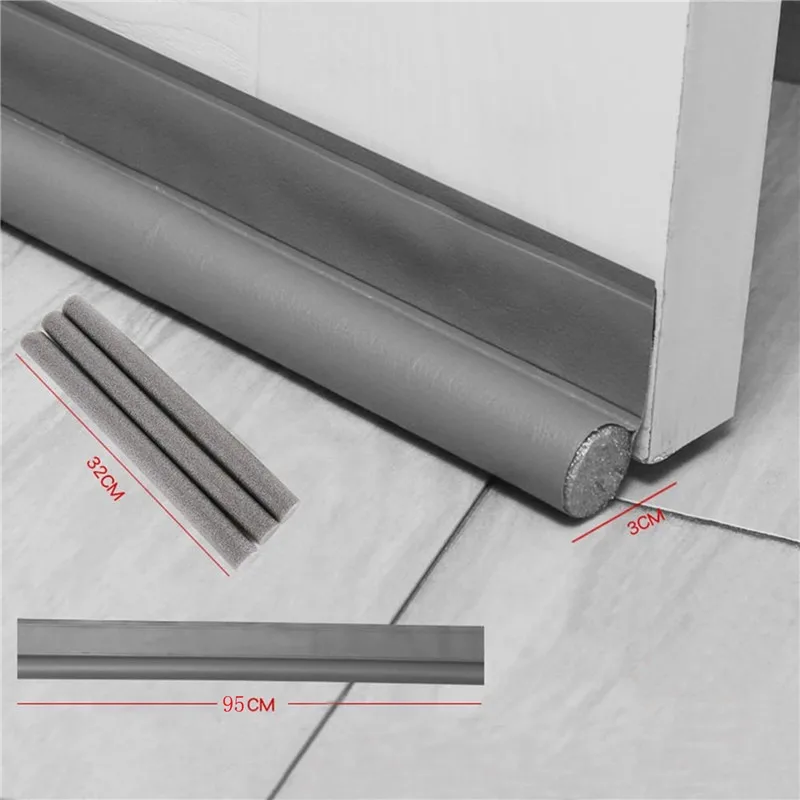 

95cm Door Bottom Seal Strip Stopper Guard Wind Dust Weather Stripping Burlete Puerta Casa Soundproof Tape Gap Sealer Protector