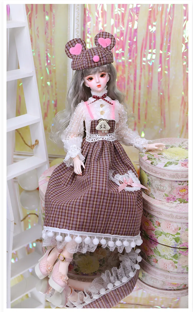 Dream Fairy 1/3 BJD кукла шарнир тело 62 см серия зодиака кукла с костюмом обувь и Подарочная коробка набор игрушек подарок SD кукла - Color: Mouse