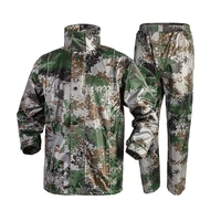 adults camouflage men raincoat rain pants suit motorcycle waterproof fashion big size jacket mens sports suits rainwear hiking