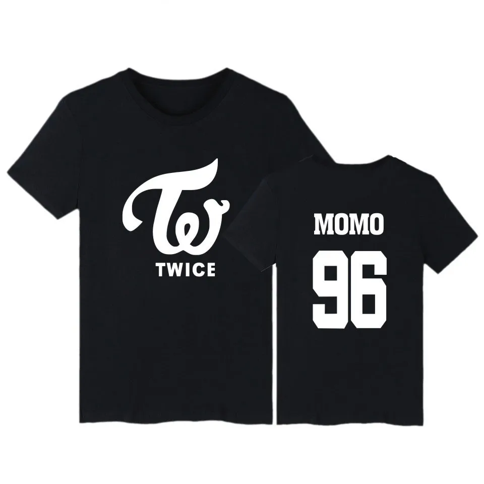 TWICE kpop t shirt fashion harajuku Letters Printed tshirt t-shirt crewneck short sleeve t shirts Tops Tee k pop Clothes