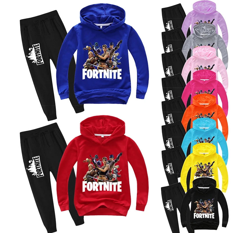 

Fortnite Hoodies Pants Suit for Teens Girls Boys Battle Royale Hot Game Clothing Suit Autumn Sports Clothes Sudadera Tracksuit