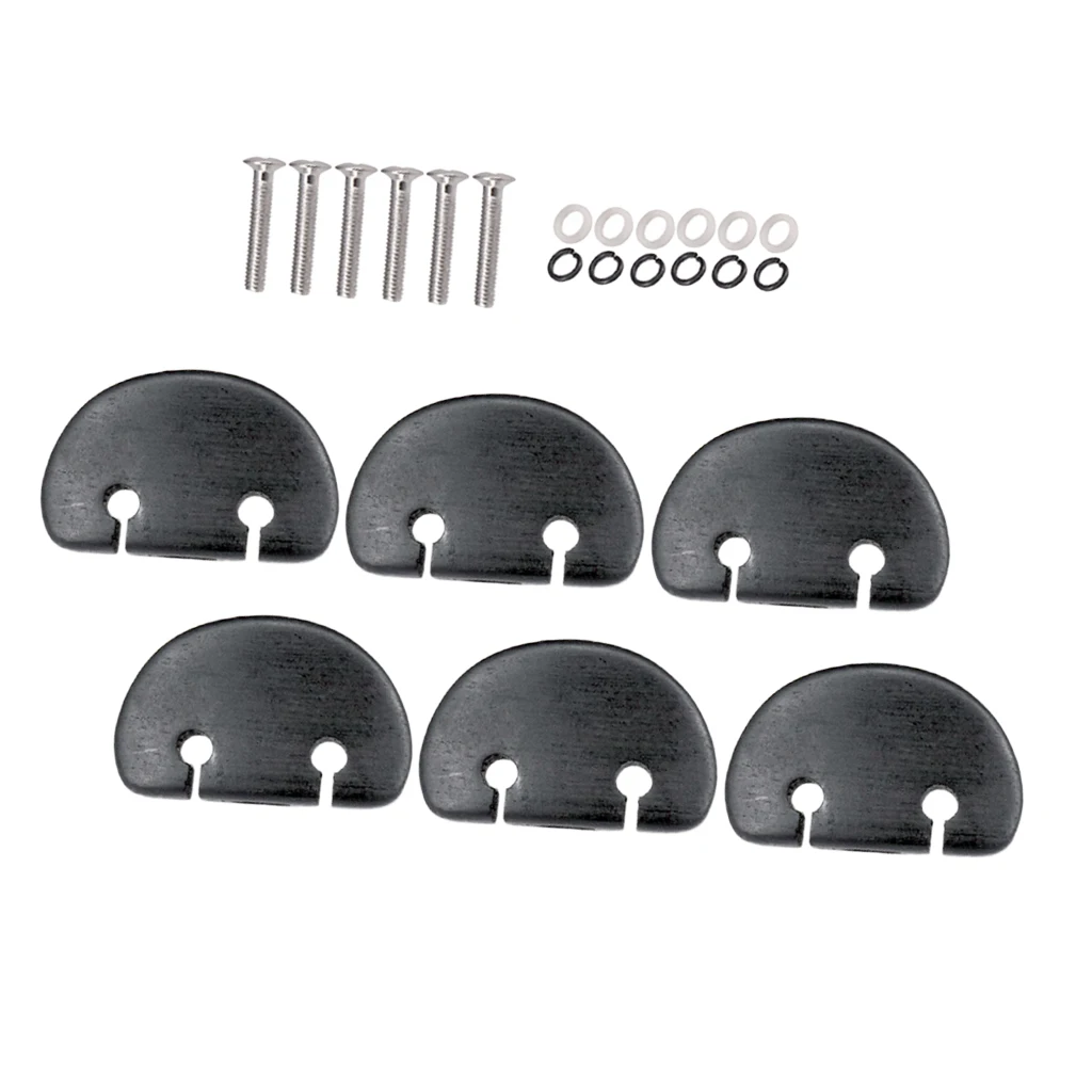 6 pcs schwarz gitarre tuning pegs tasten mechaniken knöpfe mit schrauben kit für akustische elektrische gitarren mit schrauben free global s