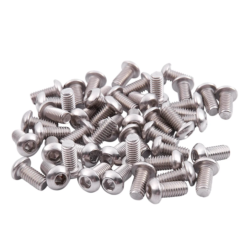 M6x12mm шестигранные винты с головкой из нержавеющей стали 50 шт | Обустройство дома