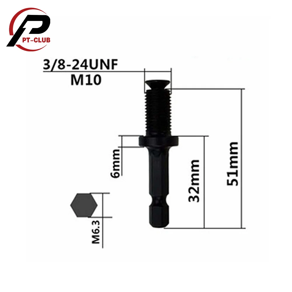Быстросменный адаптер с резьбой 1/2 &quot 20UNF / 3/8&quot 24UNF для преобразования ударных