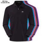 13 Цвета Высокое качество 100% хлопковая футболка на веснуосень для мужчин с длинным рукавом футболки-поло рубашки для мальчиков повседневные футболки-поло Homme модные мужской спортивной XS-4XL