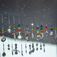hd 12pcs garden suncatcherswindow hanging crystal chandeliers prisms rainbow pendant crystal light catcher ornament home decor