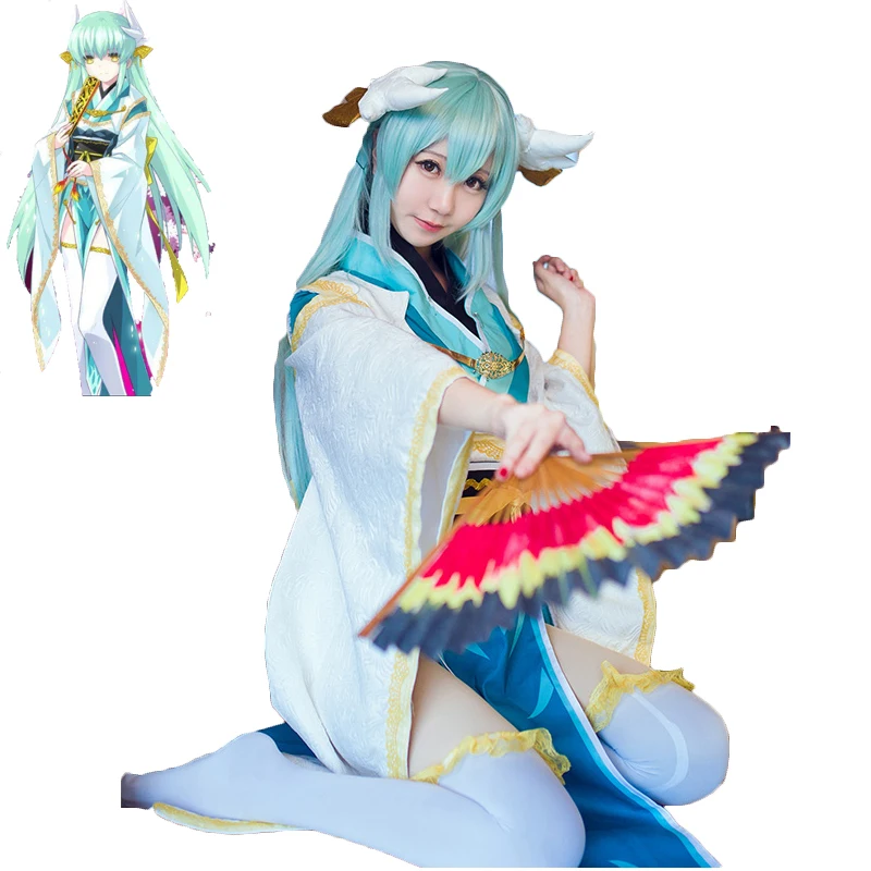 

Game Fate Grand Order Kiyohime Kimono FGO Cosplay Costume Full Set Women Fancy Dress Outfit Halloween Carnival Uniforms Costume