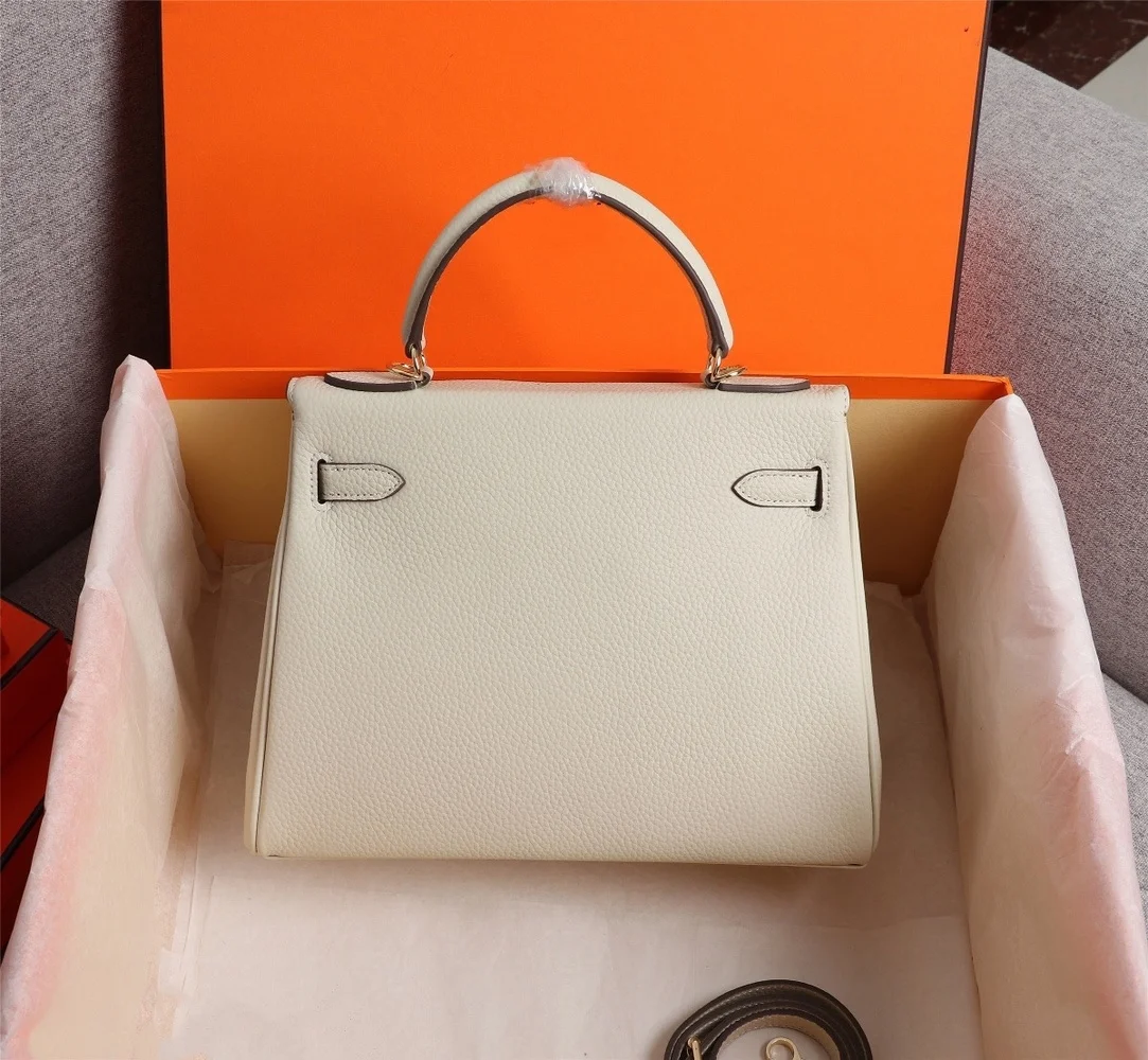 

Luxury handbag handbag Luxury designer top layer cowhide lychee pattern handbag Simple fashion one-shoulder diagonal bag