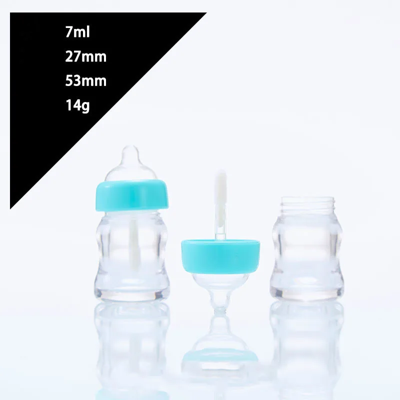 

30Pcs/50Pcs Empty Lipgloss Tube Wand Funny Milk Bottle Shaped Lip Gloss Containers Lip Balm Tube Cosmetic Containers
