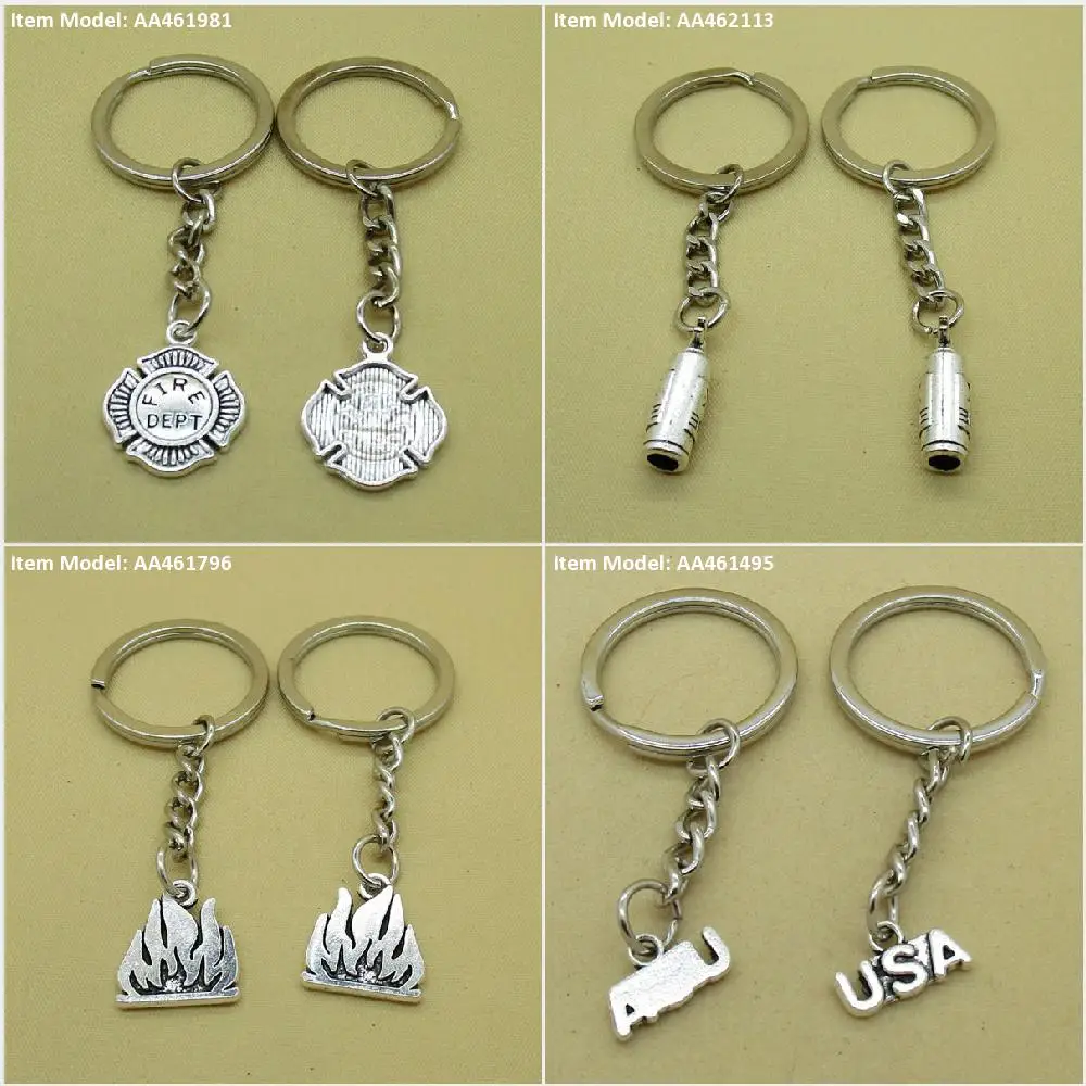Брелок для ключей Огнетушитель пламя США бирка сумка шармы | Украшения и