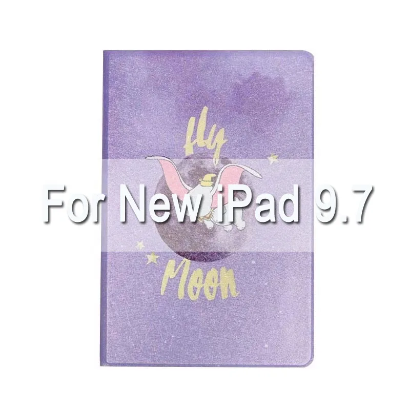 For new pad9.7 Мультяшный слон Дамбо ультра тонкий мягкий чехол для iPad Air 1/2 iPad 9,7 чехол-подставка для iPad mini12345 автоматическое Пробуждение/сон - Цвет: For new pad9.7