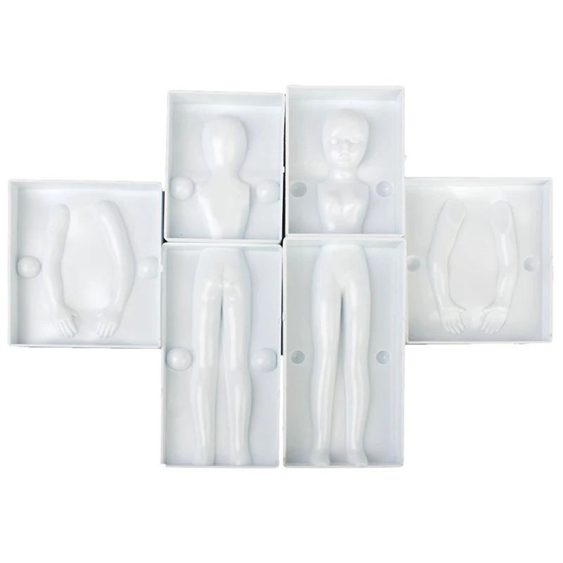 6 шт 3d частей Женщины фигуры Торт Плесень Фондант художественное украшение