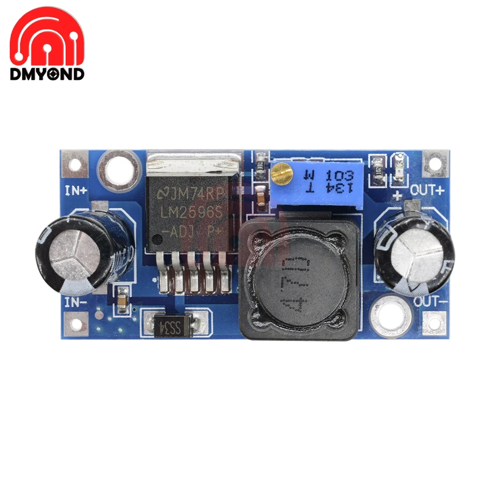 DC 3A понижающий преобразователь модуль LM2596 источник питания 4 в 35 1 23 30 150 кГц
