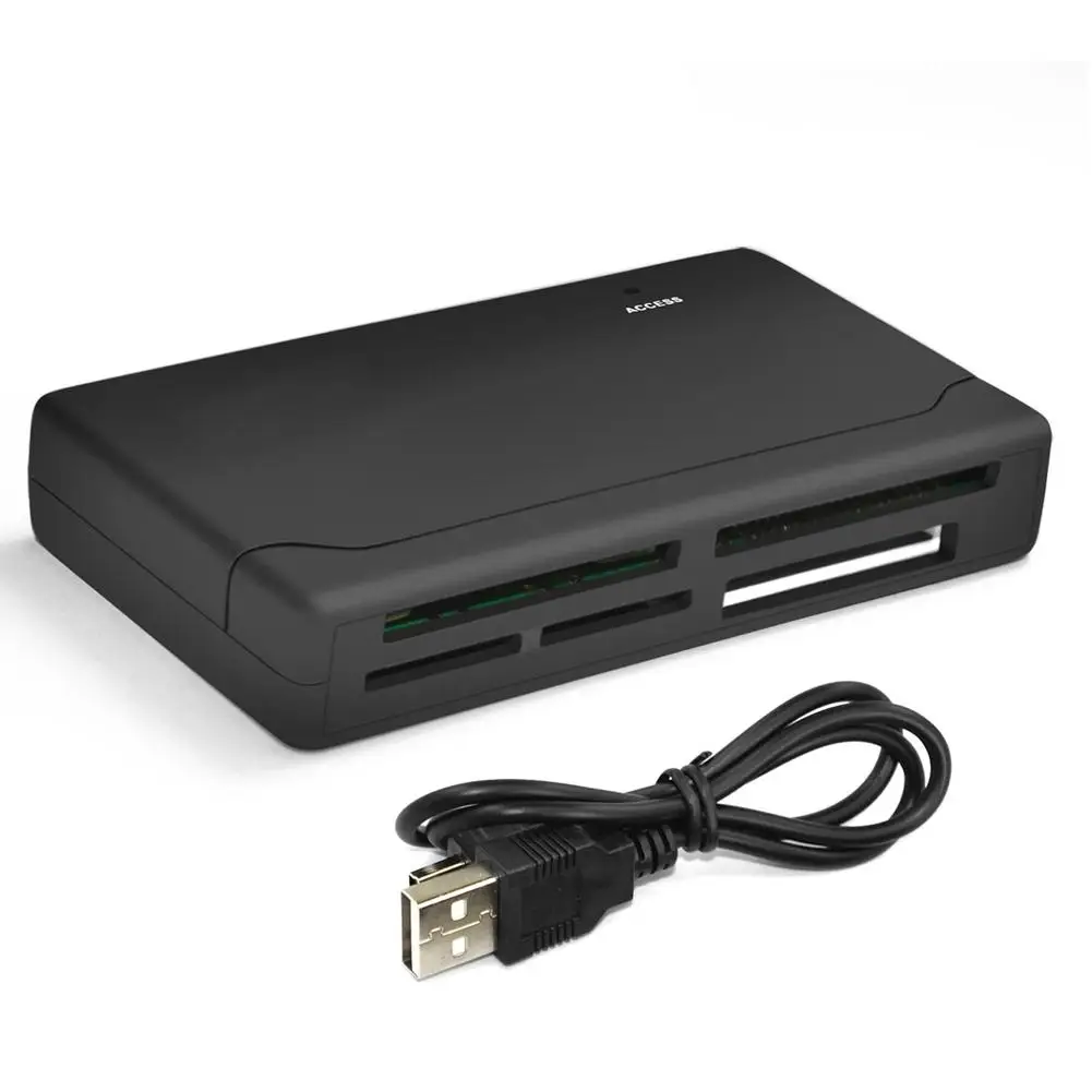 

Black All in One Memory Card Reader USB External Card reader SD SDHC Mini Micro M2 MMC XD CF Adapter