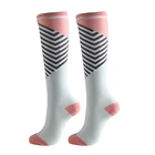 Компрессионные гольфы для бега носки до колена для скейтбординга, дышащие велосипедные спортивные носки для баскетбола, европейские размеры 35-46