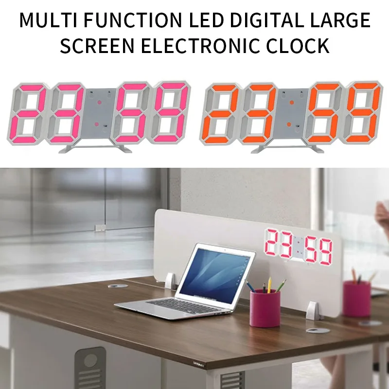 Цифровой светодиодный Будильник в скандинавском стиле настольные часы с