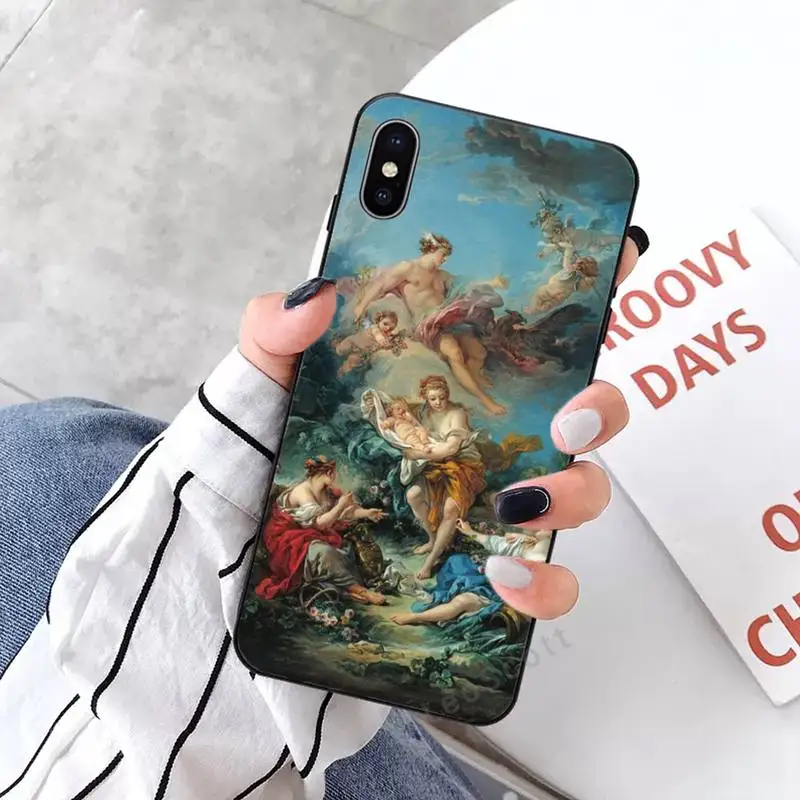 

Painting David Van Gogh Phone Case for iPhone 11 12 mini pro XS MAX 8 7 6 6S Plus X 5S SE 2020 XR