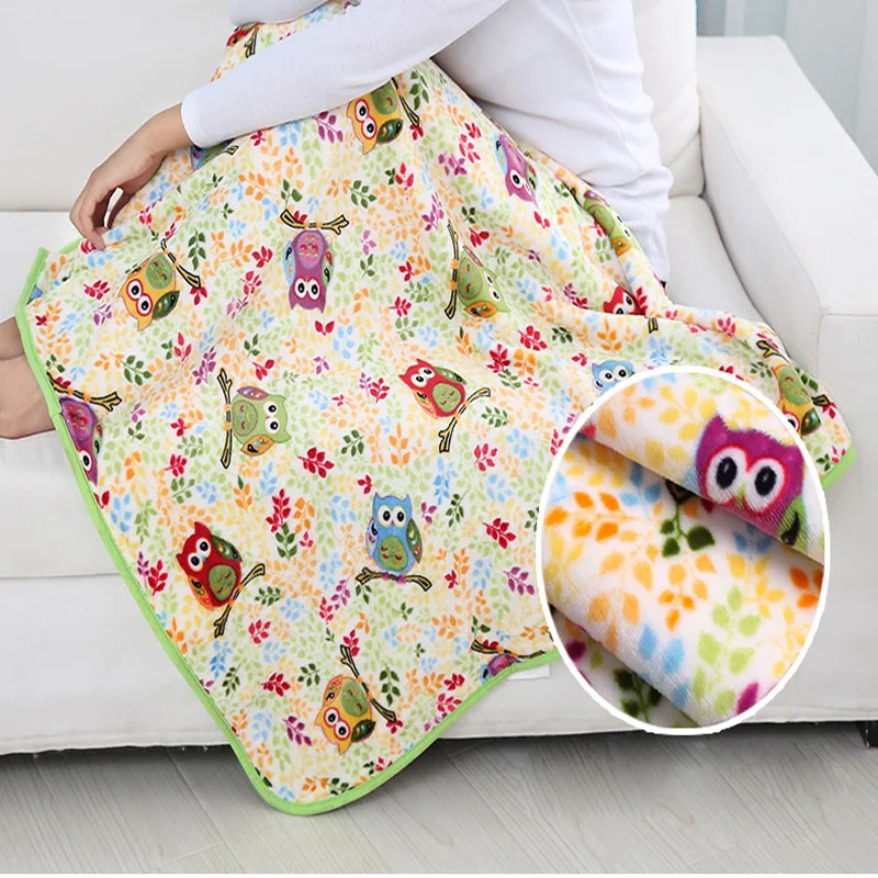 Домашнее теплое детское одеяло для сна путешествий диван Офис Автомобиль