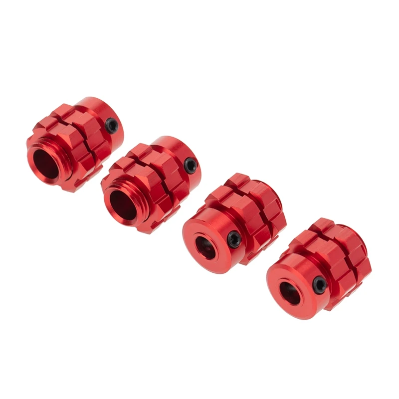 

4Pcs 17mm Hex Nut Adapter Splined Wheel Hubs Extension Combiner for 1/10 Traxxas E-REVO SUMMIT RC Car Parts