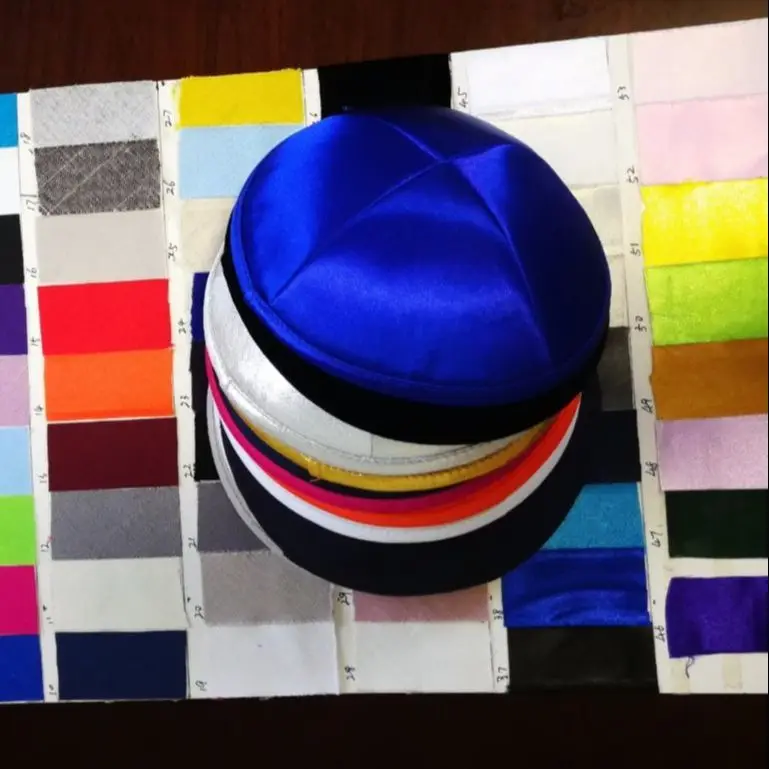Свадебный атласный кипот Kippot Yarmulkes Kippah молитвенные колпачки еврейские кипы|jewish