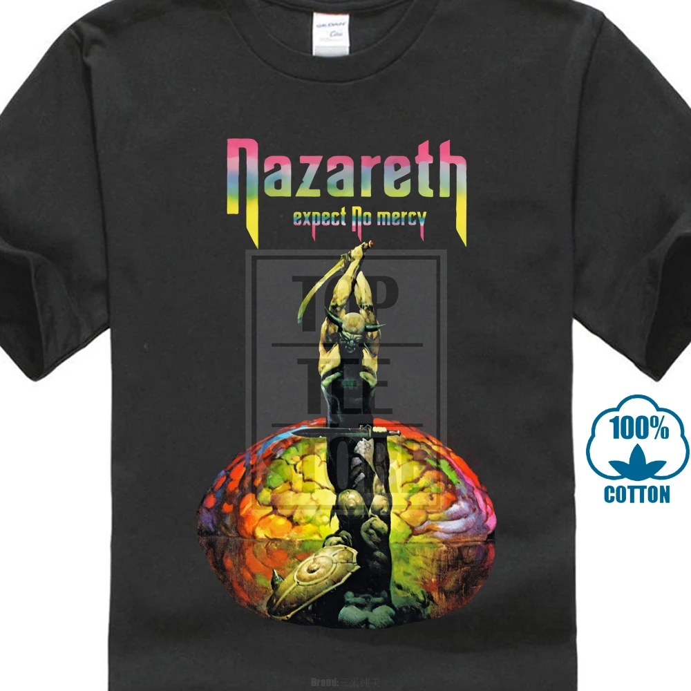 Новая популярная черная футболка Nazareth expend No Mercy Rock Band Legend для мужчин S 4Xl