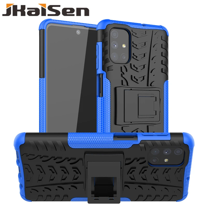 

JKaiSen Shockproof Phone Case For Samsung Galaxy M10 M11 M30 M31 M51 Kickstand Protective Cover For Samsung M30S M31S M60S M80S
