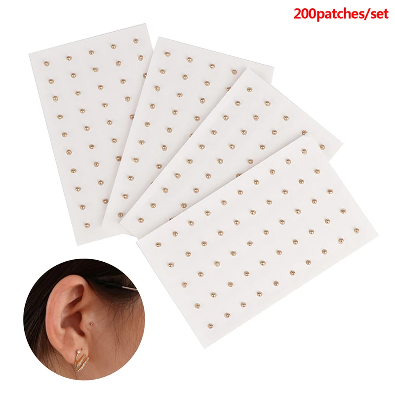 

200/600pcs Ear Care Seeds Acupuncture Auricular Disposable Ear Stickers Massage Therapy Needle Patch Auricular Auriculotherapy