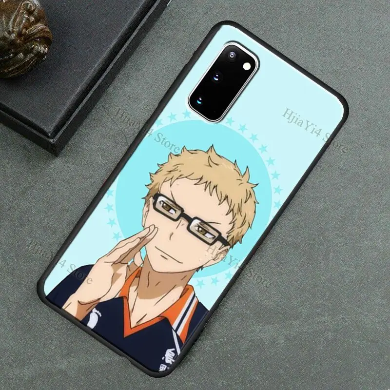 Аниме Чехол Tsukishima Kei Haikyuu для Samsung Galaxy Note 10 Plus 20 Ultra 9 S8 S9 S10 S20 FE S21 | Мобильные телефоны