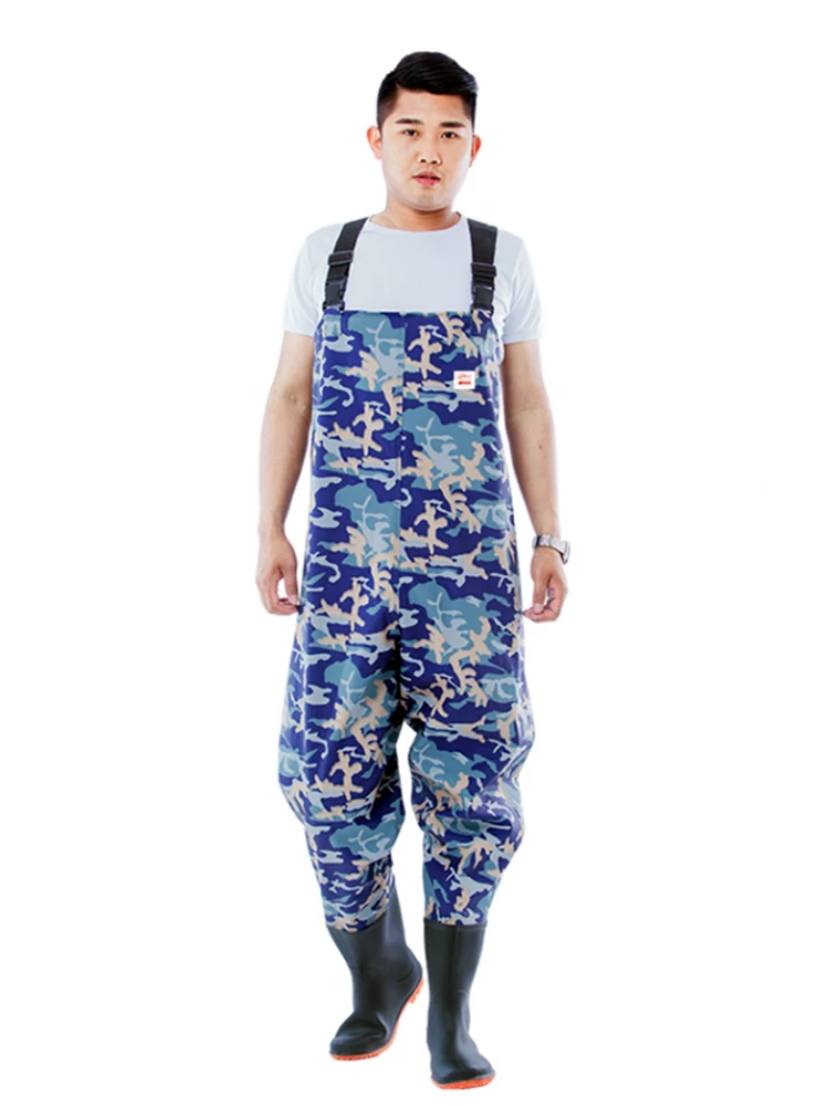 

Fishing Waders Camo Durable Waterproof Wading Pants Breathable Chest Wader Fly Fishing Boots neoprene pesca bota pesca Men Women