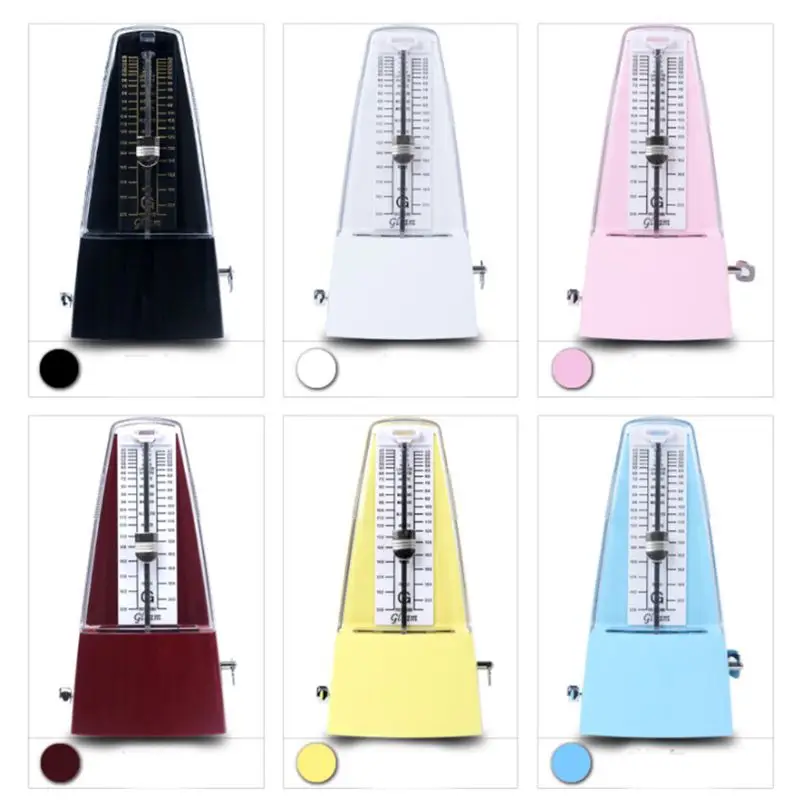 

Tower Type Guitar Metronome Steel Movement Bell Ring Rhythm Mechanical Pendulum Metronome for Guitar Bass Piano Violin Accessori