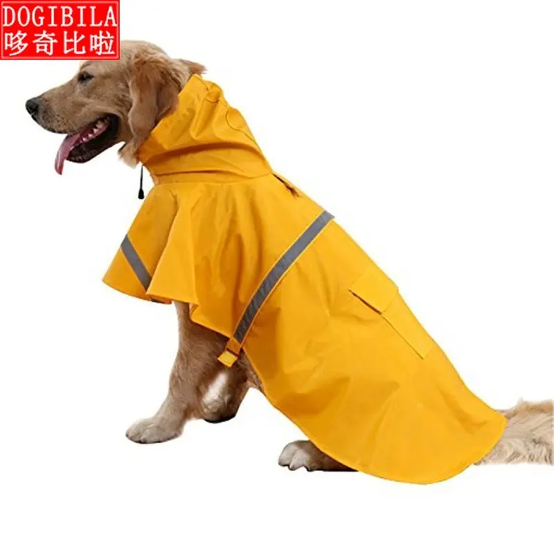 

Waterproof Clothes Lightweight Rain Jacket Poncho with Strip Reflective