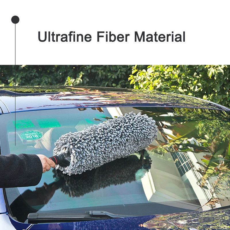 

Microfiber Car Dust Brush with Free Towel Telescopic Handle for 360 Degrees Clean Car Accessories NJ88