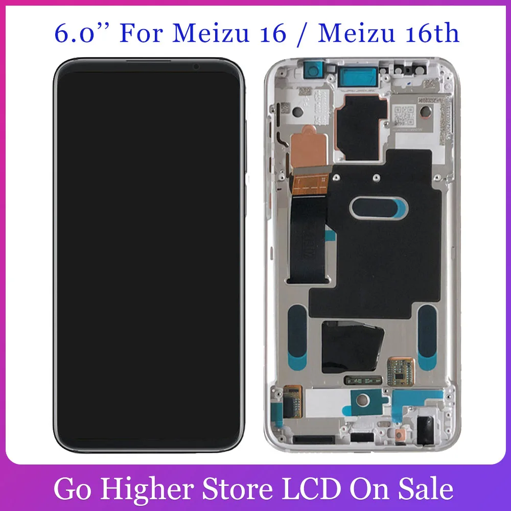 ЖК-дисплей для Meizu 16 MEIZU 16th M882Q M882H сенсорная панель Стекло телефон в сборе |