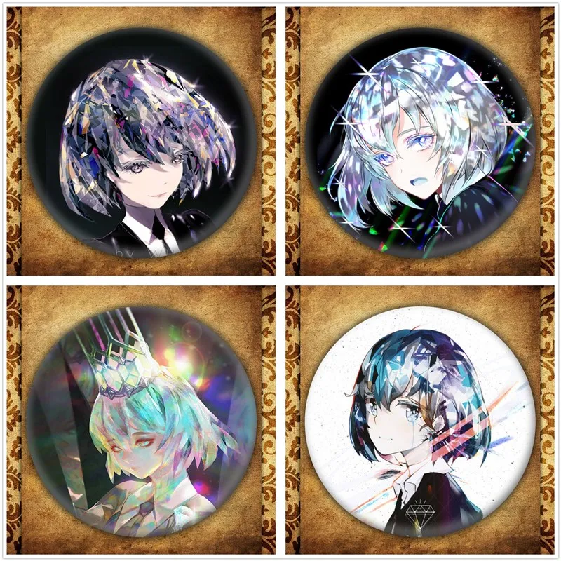 Японское аниме Houseki no Kuni бейдж с дисплеем модная мультяшная люстрая фигурка