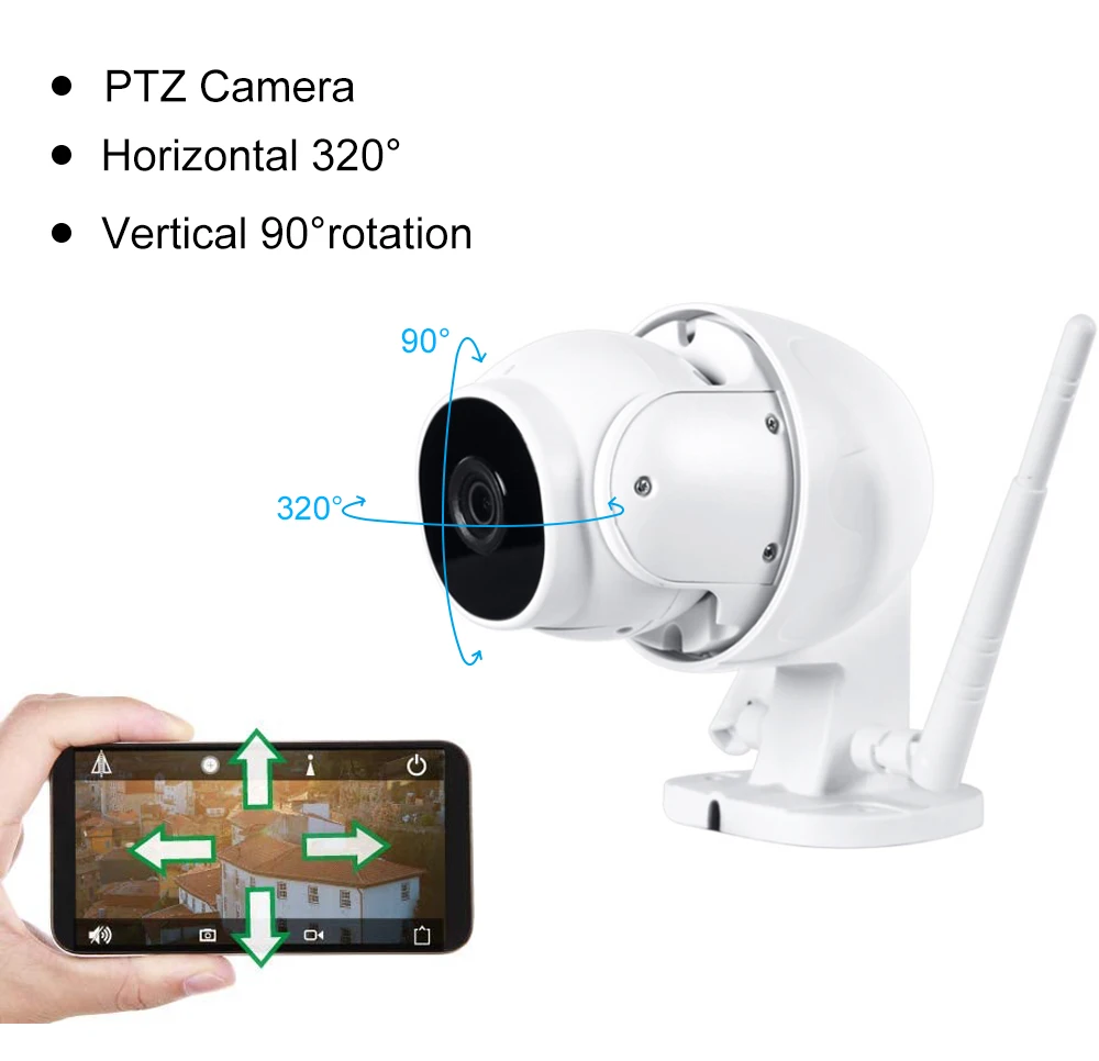 2 МП Ip Wi-Fi наружная камера видеонаблюдения IP устройство ночного видения Cctv камеры