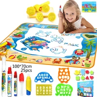 large doodle mat water writing doodle drawing mat neon colors board with 25 pack drawing accessories for kids toys