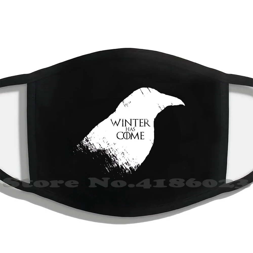

Winter Has Come Tee Diy Adult Kids Mouth Mask Face Masks Jon Snow Winter Dire Wolf Raven White Sansa Stark Stark Wolf Winter Is